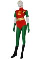 Robin Costume | Red and Green Spandex Lycra Leotard with Gloves