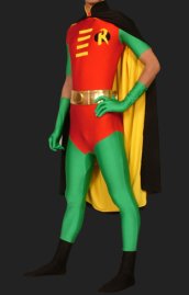 Robin Hood -Red and Green Lycra Unisex Robin Zentai Costumes