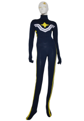 Rockman Costume | Dark Blue and Yellow Spandex Lycra Catsuit
