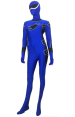 Royal Blue and Black Spandex Lycra Super Hero Zentai Suit