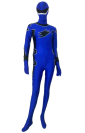 Royal Blue and Black Spandex Lycra Super Hero Zentai Suit