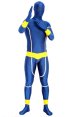 Royal Blue and Yellow Glow in Dark Super Hero Zentai Suit
