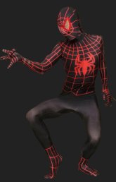 S-guy Bodysuit | Black and Red Lycra S-guy Costume