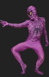 S-guy Bodysuit | Purple Lycra S-guy Costume