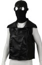 S-guy Noir Black Fake Leather Vest  S-guy Noir Black Fake Leather Vest