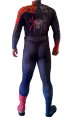 S-guy Replica Zentai Costume | 3D Muscle Shades Half Black Half Red