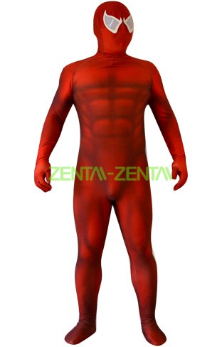 Scarlet S-guy Printed Zentai Costume with 3D Muscle Shades