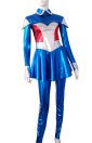 Shiny Blue and Red 2-Piece Costume for Female