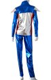 Shiny Blue and Red 2-Piece Costume for Male