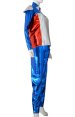 Shiny Blue and Red 2-Piece Costume for Male