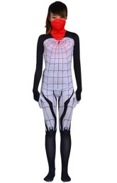Silk Spider | Printed Silk Spider Woman Spandex Lycra Bodysuit with 3D Muscle Shades
