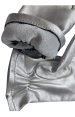 Silver Leahter Gloves