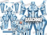 SILVER SABLE Dye-Sub Printed Spandex Lycra Costume
