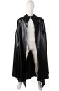 Single Layered Fake Leather Black B-guy Cape