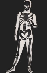 Skeleton Full Body Suit | White and Black Spandex Lycra Full Body Zentai Suits Skeleton Full Body Suit | White and Black Spandex Lycra Full Body Zentai Suits
