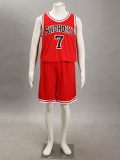 SLAM DUNK- Ryota Miyagi 1G-Shohoku Middle School Basketball Uniform –Red No.7
