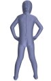 Slate Grey Spandex Lycra Kids Zentai Suit