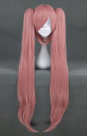Smoke-pinky Long Double-polytail Cosplay Wig!VOCALOID! Luka's Cosplay Wig!