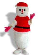 Snowman Short Sleeves Mascot Costume