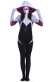 Spider Gwen Stacy | White and Black Zentai Costume with 3D Breasts Shades