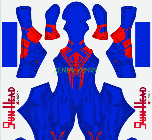 Spider-Man 2099 Across The Spider-Verse Printed Spandex Lycra Costume