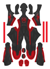 Spider-Man Accros Printed Spandex Lycra Costume