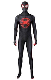 Spider-Man Across The Spider-Verse Miles Morales Printed Spandex Lycra Costume Spider-Man Across The Spider-Verse Miles Morales Printed Spandex Lycra Costume