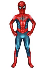 Spider Man PS4 Armour MK IV Spandex Lycra Costume for Kid
