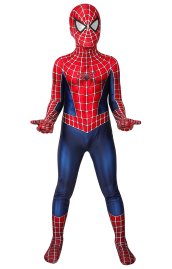 Spider-Man Tobey Maguire Printed Spandex Lycra Costume for Kid