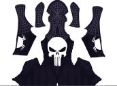 SpiderPunisher Printed Spandex Lycra Costume