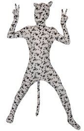 Spotty Kids' Zentai Suit with Ears and Tail