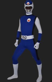 Super Hero Costume | Blue and Black Bodysuit