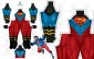 Superboy Printed Spandex Lycra Costume Superboy Printed Spandex Lycra Costume