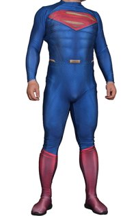 Superman Costume 2 | Printed Spandex Lycra Zentai Suit with 3D Muscle Shading