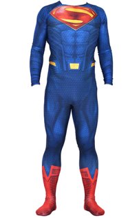 Superman Costume | Printed Spandex Lycra Bodysuit with 3D Muscle Shadings