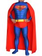 Superman Costume | Printed Spandex Lycra Zentai Suit with 3D Muscle Shading with Cape