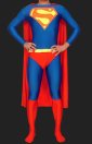 Superman! Red and Blue Lycra Spandex Unisex Super Hero Zentai Suit