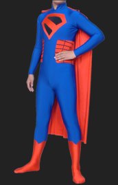 Superman-Red and Blue Spandex Lycra Catsuit