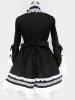 Sweet Black And White One-piece Cosplay Lolita Dress 12G