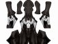 Symbiote S-guy Black Printed Spandex Lycra Costume