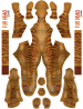 TanTiger Printed Spandex Lycra Fur Suit wtih tail