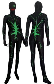 Terumi Costume BlazBlue | Black and Light Green Spandex Lycra Bodysuit