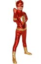 The Flash Shiny Metallic Kids Zentai Suit