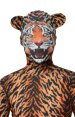 Tiger Printed Face Spandex Lycra Zentai Costume