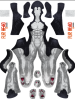 Toon Husky VER2 Pattern Printed Spnadex Lycra Costume