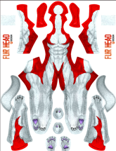 Toon Red Wolf V2 Printed Spandex Lycra Costume