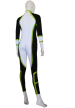 Tron Costume | Light Green Black and White Spandex Lycra Catsuit