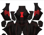 Ultimate Black Widow Printed Spandex Lycra Costume