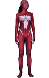 Ultimate Spider-Woman Printed Spandex Lycra Bodysuit with 3D Muscle Shades