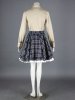 Uniform Style Lolita Dress!Beige Shirt And Plaid Dress 17G